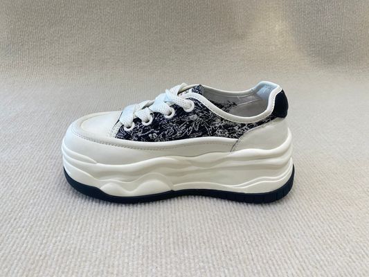 Chinese style embroidery low-top women casual sport lightweight comfortable round head