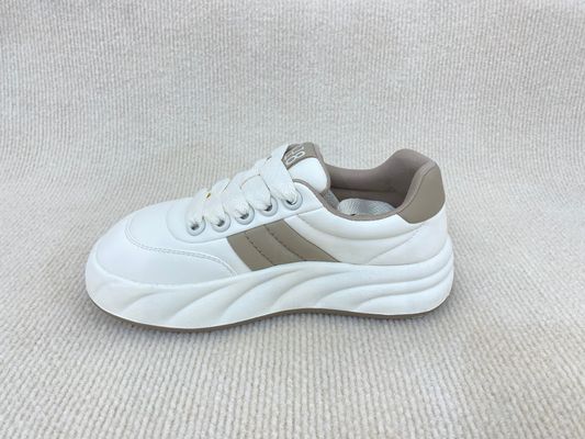 Microfiber Women Sneakers Genuine Leather