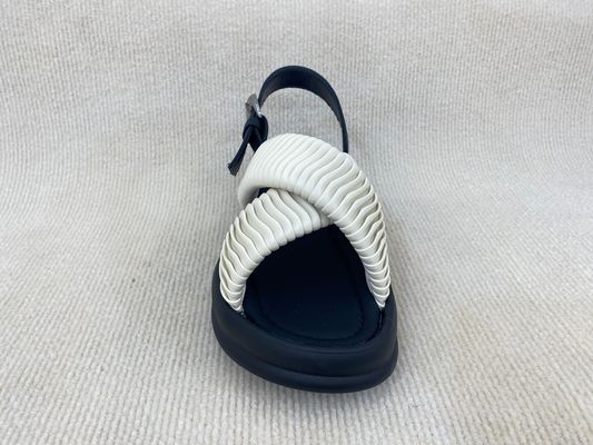White Women Fashion Flip Flops With Flat Heel